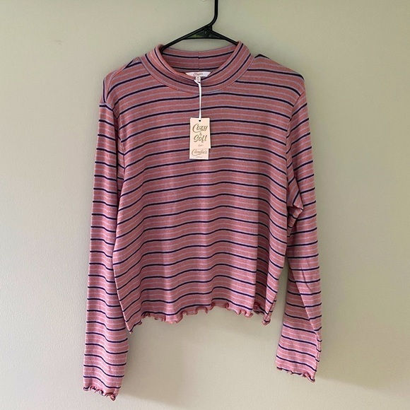 NWT Candies Juniors Plus Striped Cropped Sweater - Picture 1 of 7